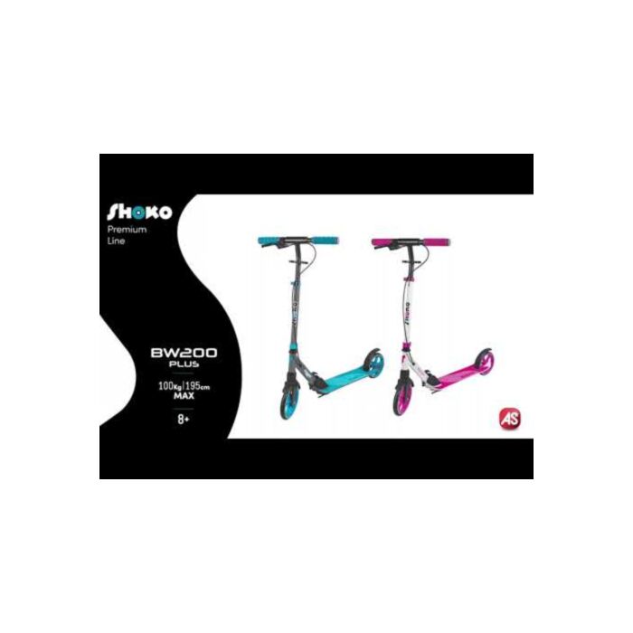 Shoko Παιδικό Πατίνι BW 200 Plus Με 2 Ρόδες 200mm Σε Μπλε Χρώμα Για 8+ Χρονών